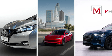 Värdetapp är något av det jobbigaste med bilköp. Men vilka bilar har tappat mest? (Foto: Tesla, Audi och Nissan)