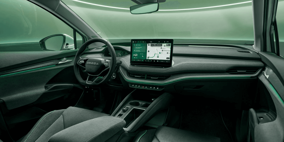 Skoda Enyaq råkade illa ut eftersom man glömt lite olja. (Foto: Skoda)